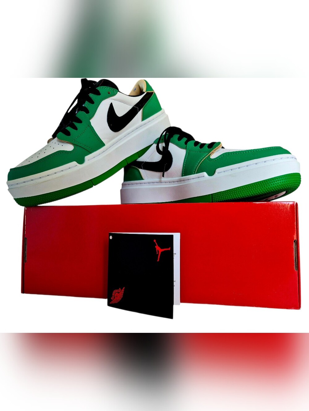 Stylish Air Jordan 1 Elevate Low SE “Lucky Green” women’s sneakers suze US 11.5